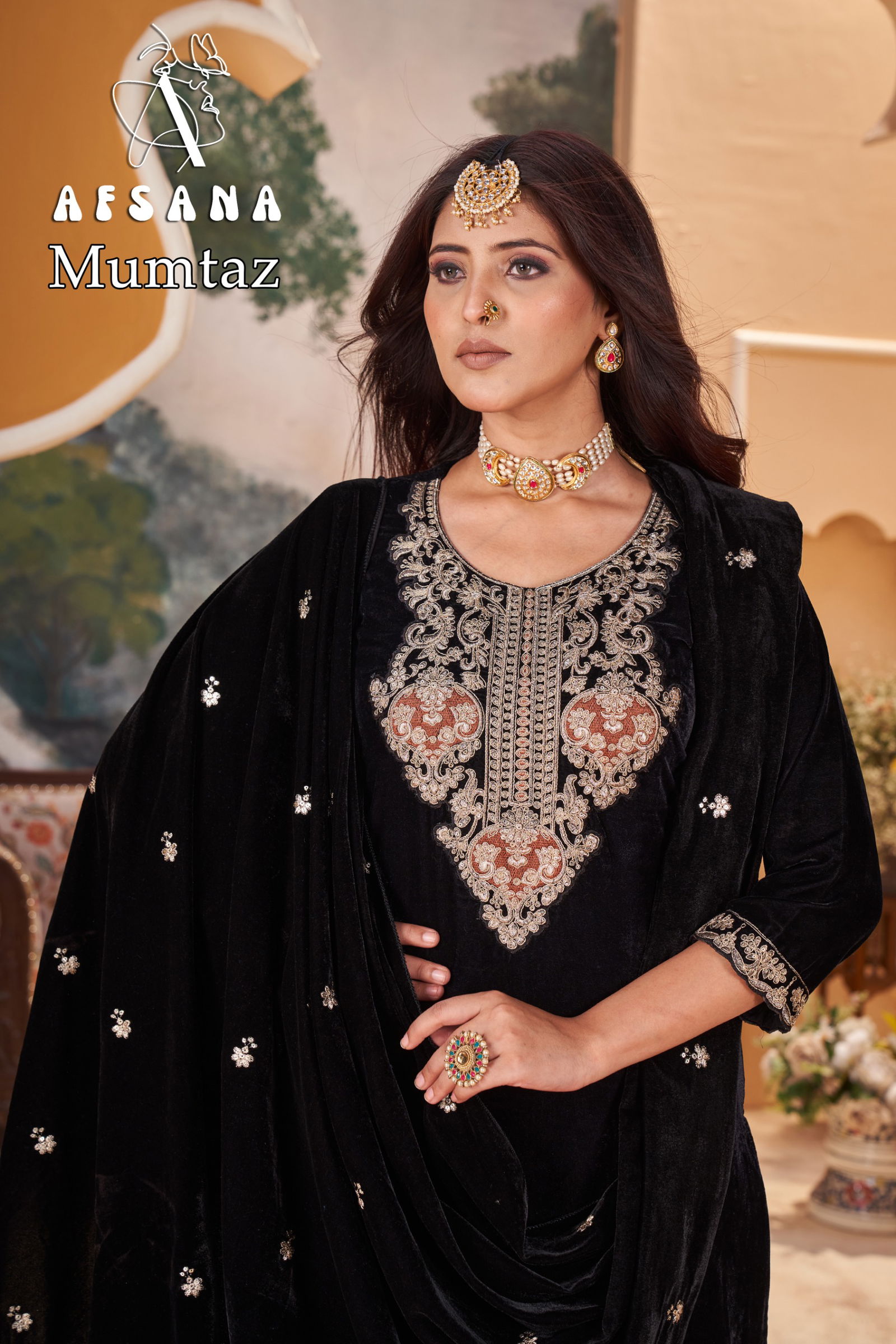 Mumtaz By Afsana Velvet Readymade Suits Wholesale Shop In Surat 